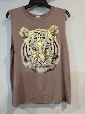 ColorBear Tiger Sleeveless Top (Size: L)
